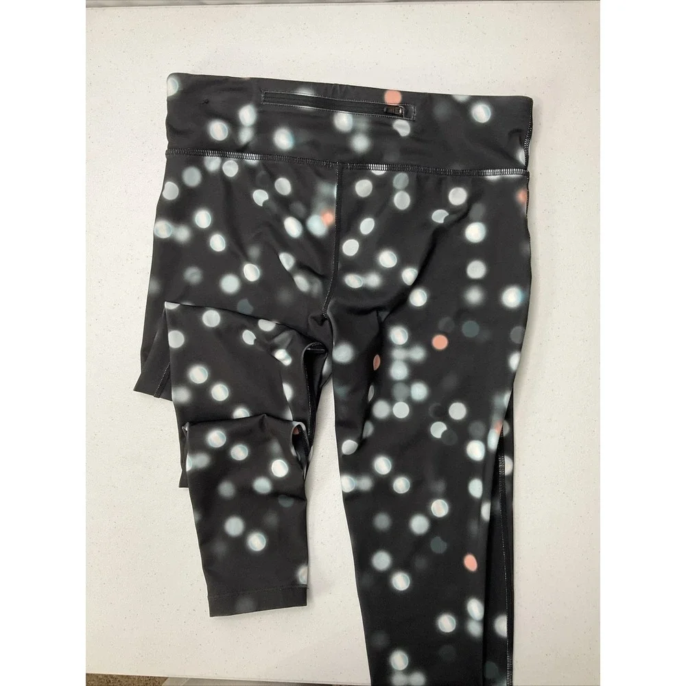 Nike Leggings Women Sz M Essential Fit Full Length Running 930465 Dots